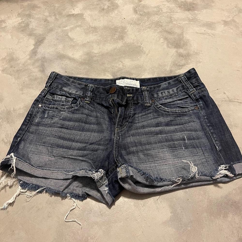 Maurice’s dark wash shorts